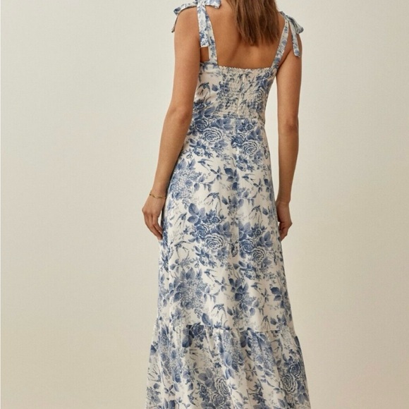 Reformation Nikita Dress Pompadour Size 8 NWOT - Picture 3 of 8